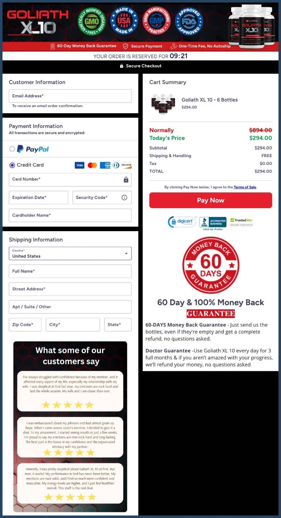 secure checkout with protected payment process